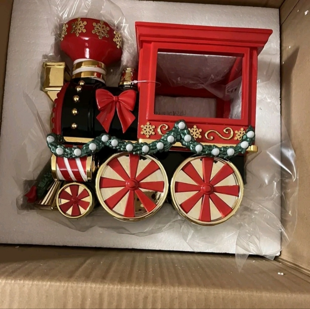 Large Christmas Train Luminary BBW 3-wick Candle Holder HTF Limited Edition 💚 - Picture 2 of 9